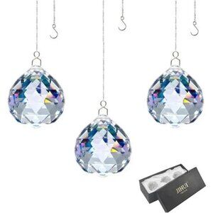 Crystal Prism Ball Window Suncatcher Rainow Maker 30mm/1.18 inches with Chain